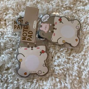 Cute Memo Pad. 2 Packs. Multicolor. Animal Print. Kidcore. Gift. Gifts. Korean